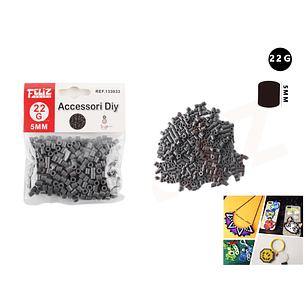 Piezas Hama Beads Gris 5 mm 22 g