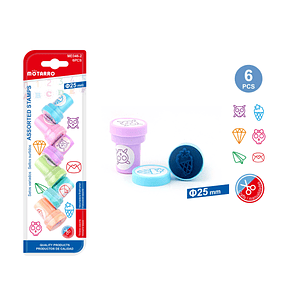 Timbres De Figura De Calavera 6 Pcs