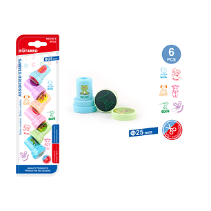 Timbres De Figura De Animales 6 Pcs