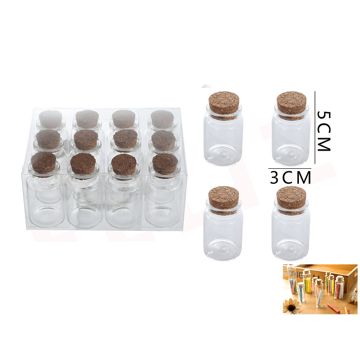 Frasco de Vidrio 30x50Mm 1