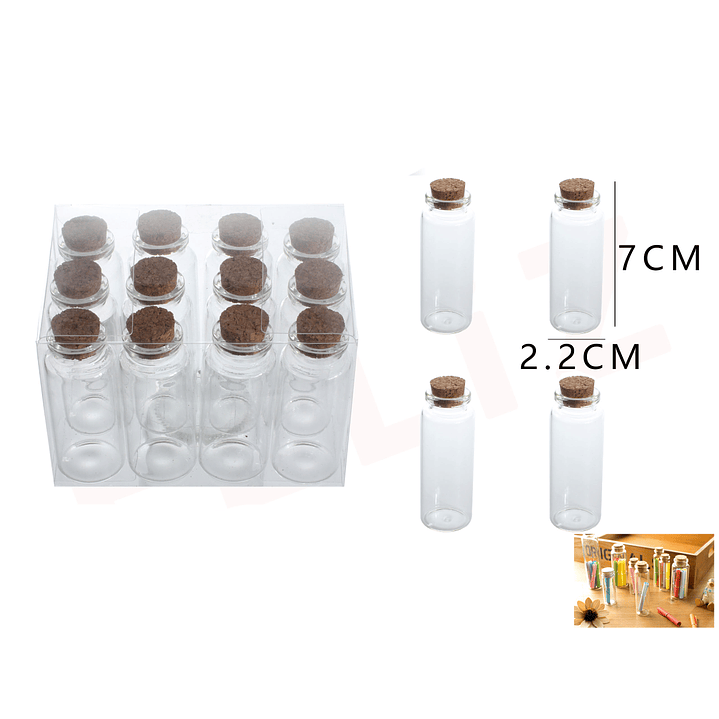 Frasco de Vidrio 22x70Mm 1