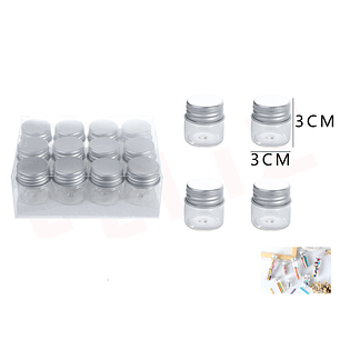 Frasco Tapa de Aluminio 30x30Mm