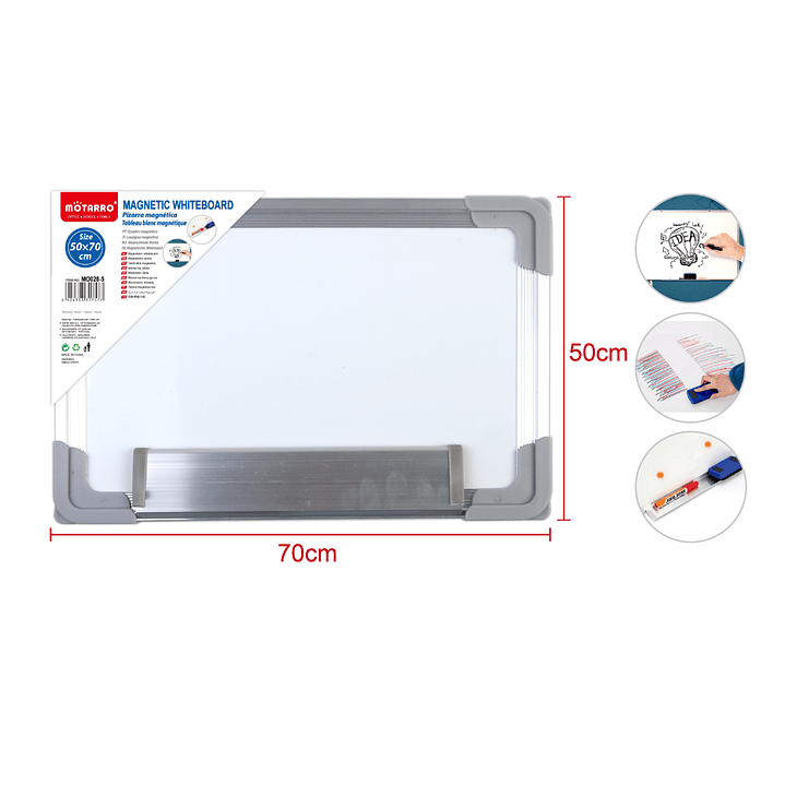 Pizarra Blanca Magnética 50x70 cm 1