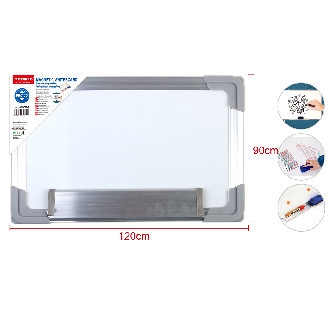 Pizarra Blanca Magnetica 90X120 Cm 1