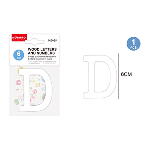 Letras de Madera D 6Cm