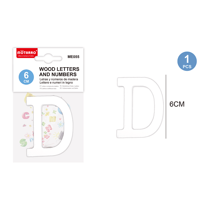 Letras de Madera D 6Cm 1