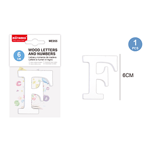 Letras de Madera F 6Cm 