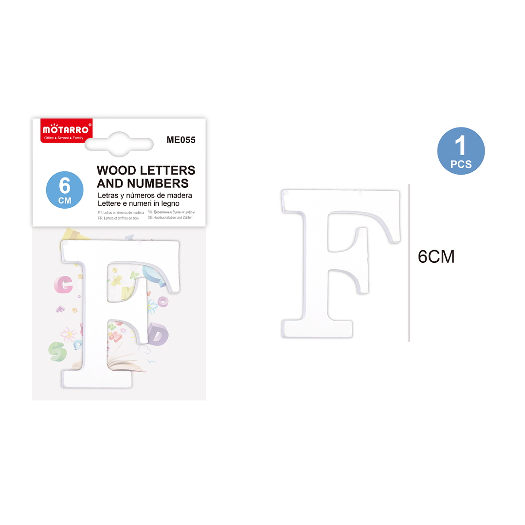 Letras de Madera F 6Cm  1