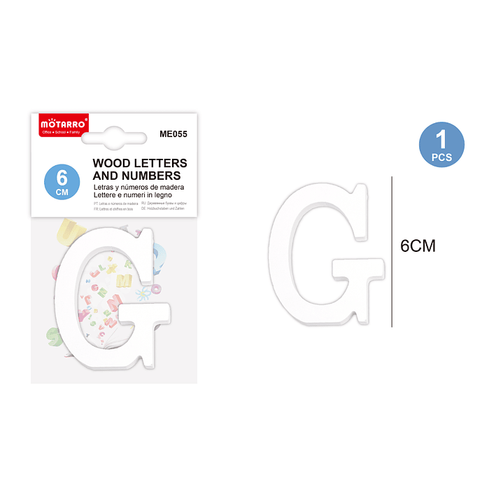 6Cm Letras de Madera G 1