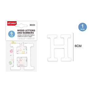 6Cm Letras de Madera H