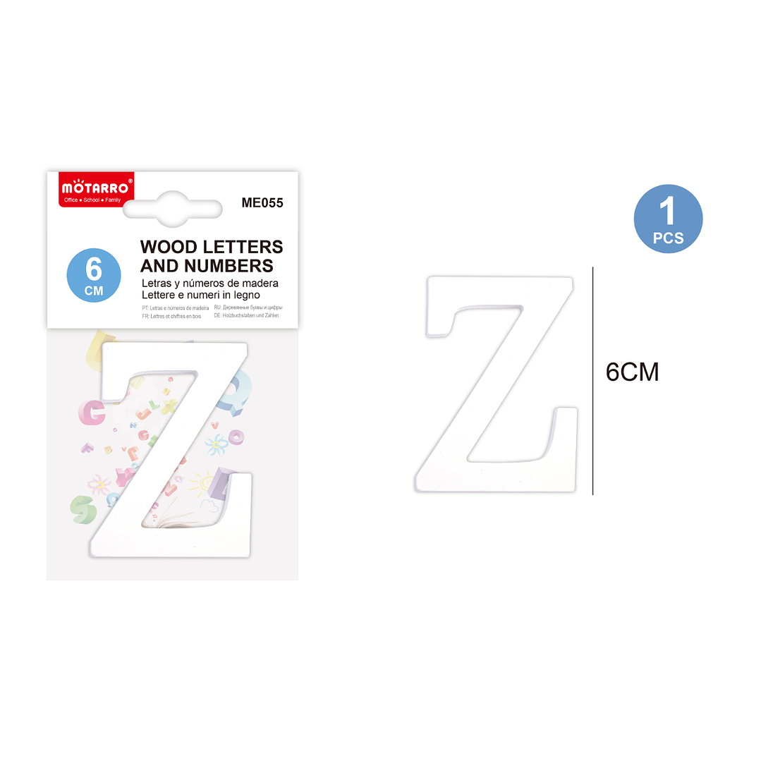6Cm Letras de Madera Z 1