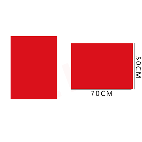 Cartulina Rojo 50x70 cm 50 pcs