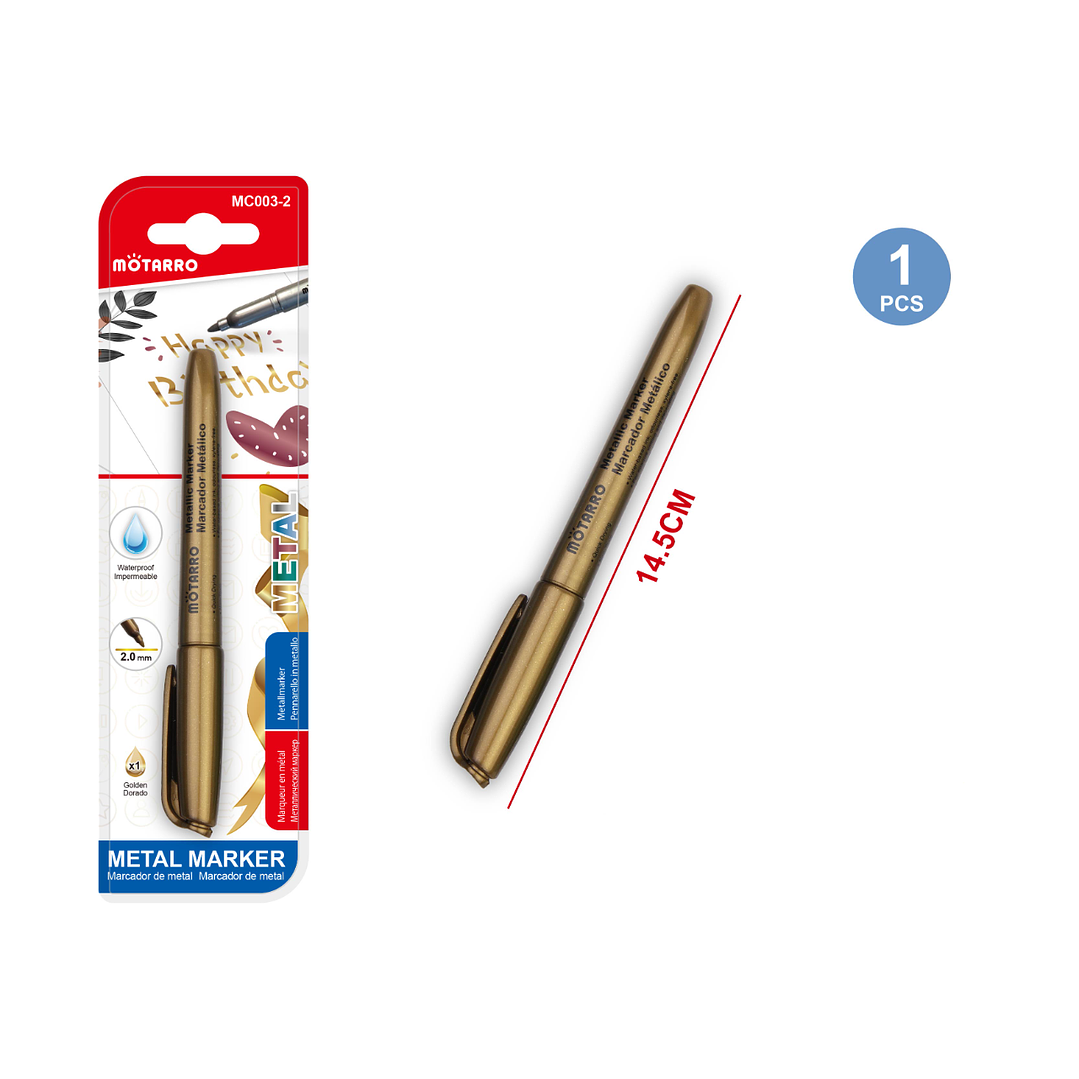 Marcador De Pintura Dorado 1