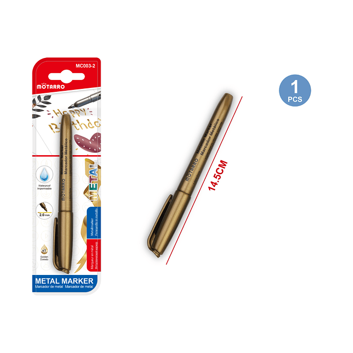 Marcador De Pintura Dorado 1