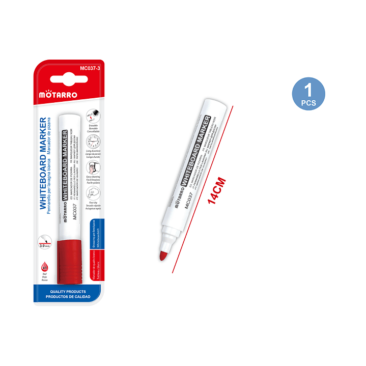 Plumon de Pizarra Rojo 1