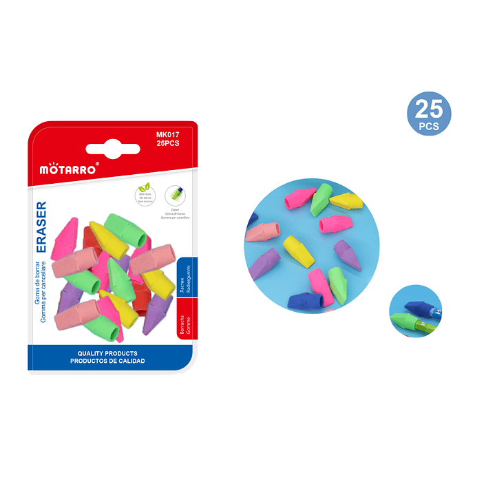 Set Goma de Borrar para Lápiz 4 pcs 1