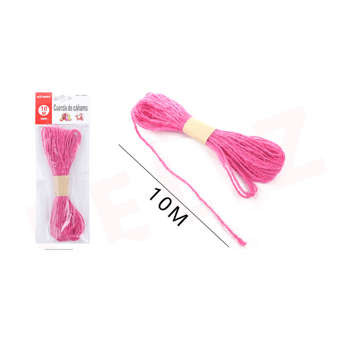 Cuerda de Cañamo Rosado 10 m 1