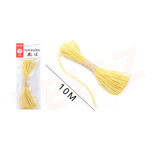 Cuerda de Cañamo Amarillo 10 m