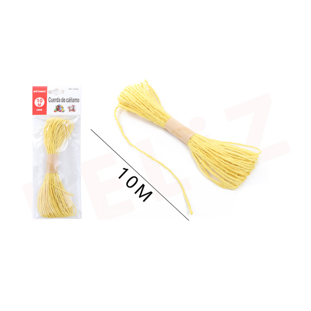 Cuerda de Cañamo Amarillo 10 m 1