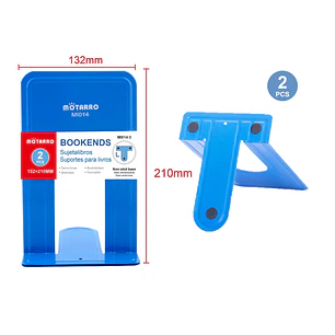 Sujetalibros Azul 13.2x21 cm 2 Unidades