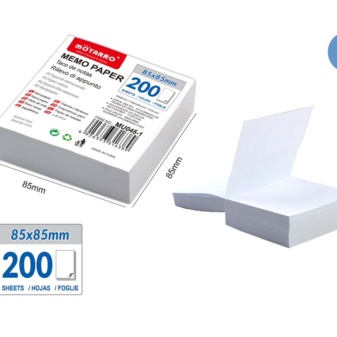 Taco de Notas 200 pcs 1