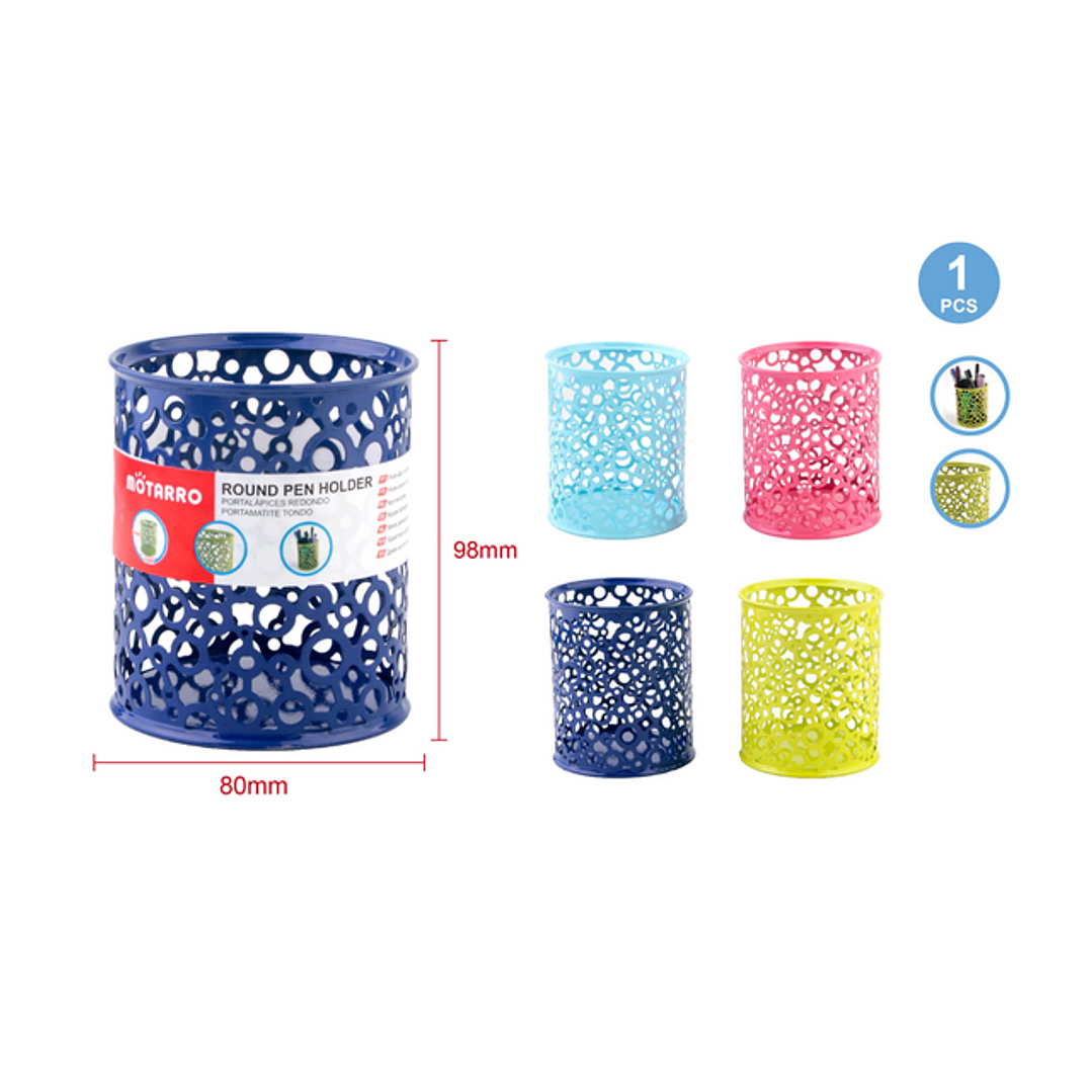 Porta Lápiz Redondo Con Diseño 8x9.8 cm 1