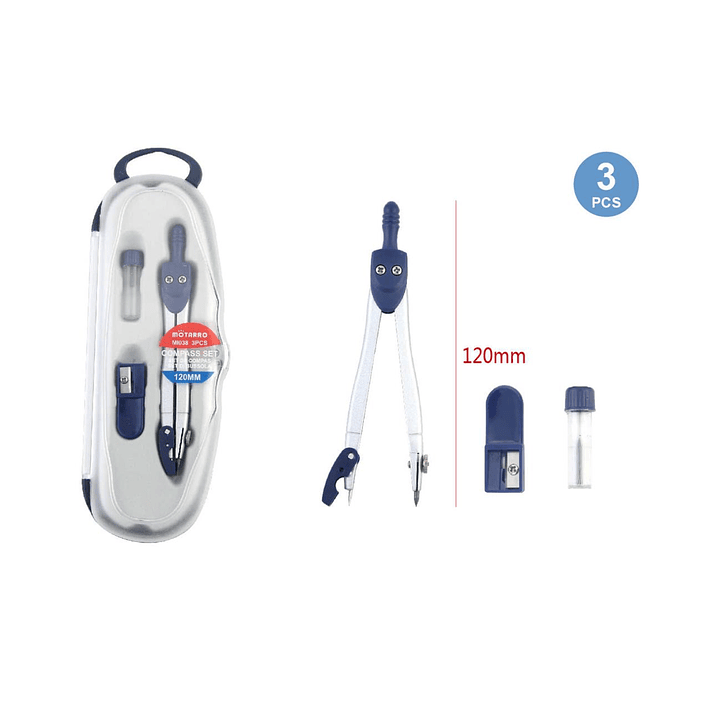 Set de Compás 120 mm 3 pcs 1