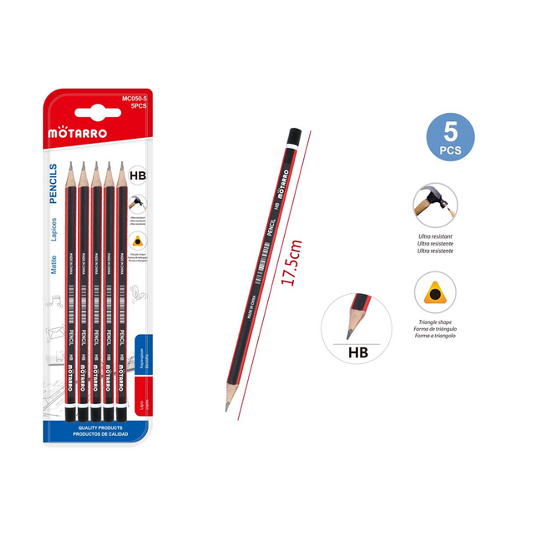 Lápiz Gráfito 5 pcs 1