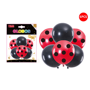 Set Globos Puntos 6 pcs