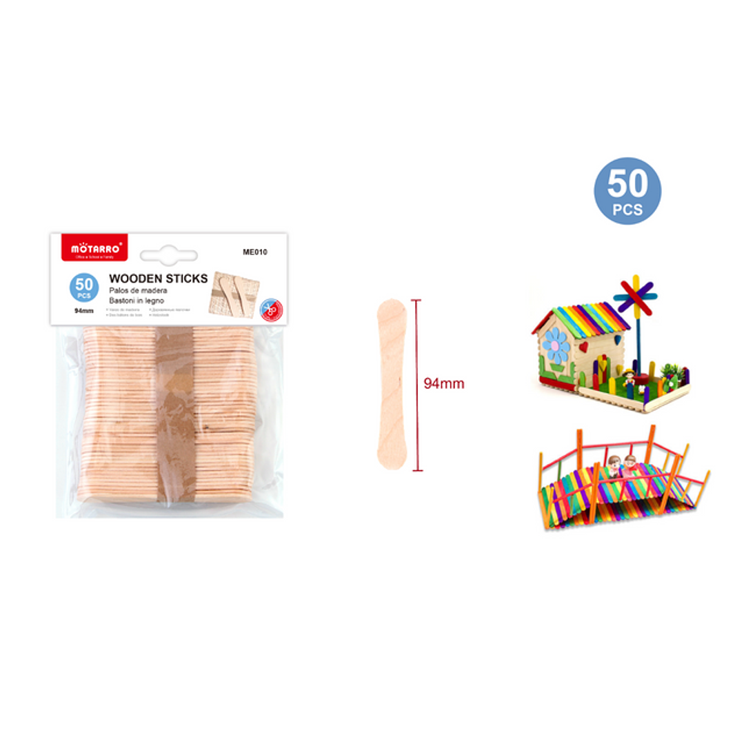 Palito Manualidad Forma 94 Mm 50 Pcs 1