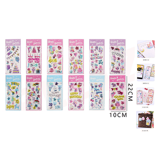 Sticker Autoadhesivos Happy Birthday