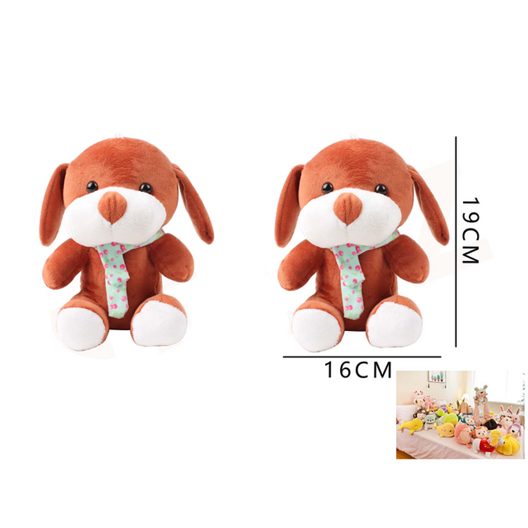 Peluche Perro con Bufanda 1