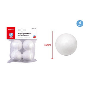 Pelotas de Plumavit 45 mm 4 pcs