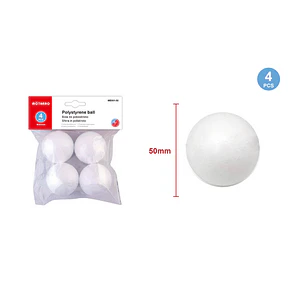 Pelotas de Plumavit 50 mm 4 pcs