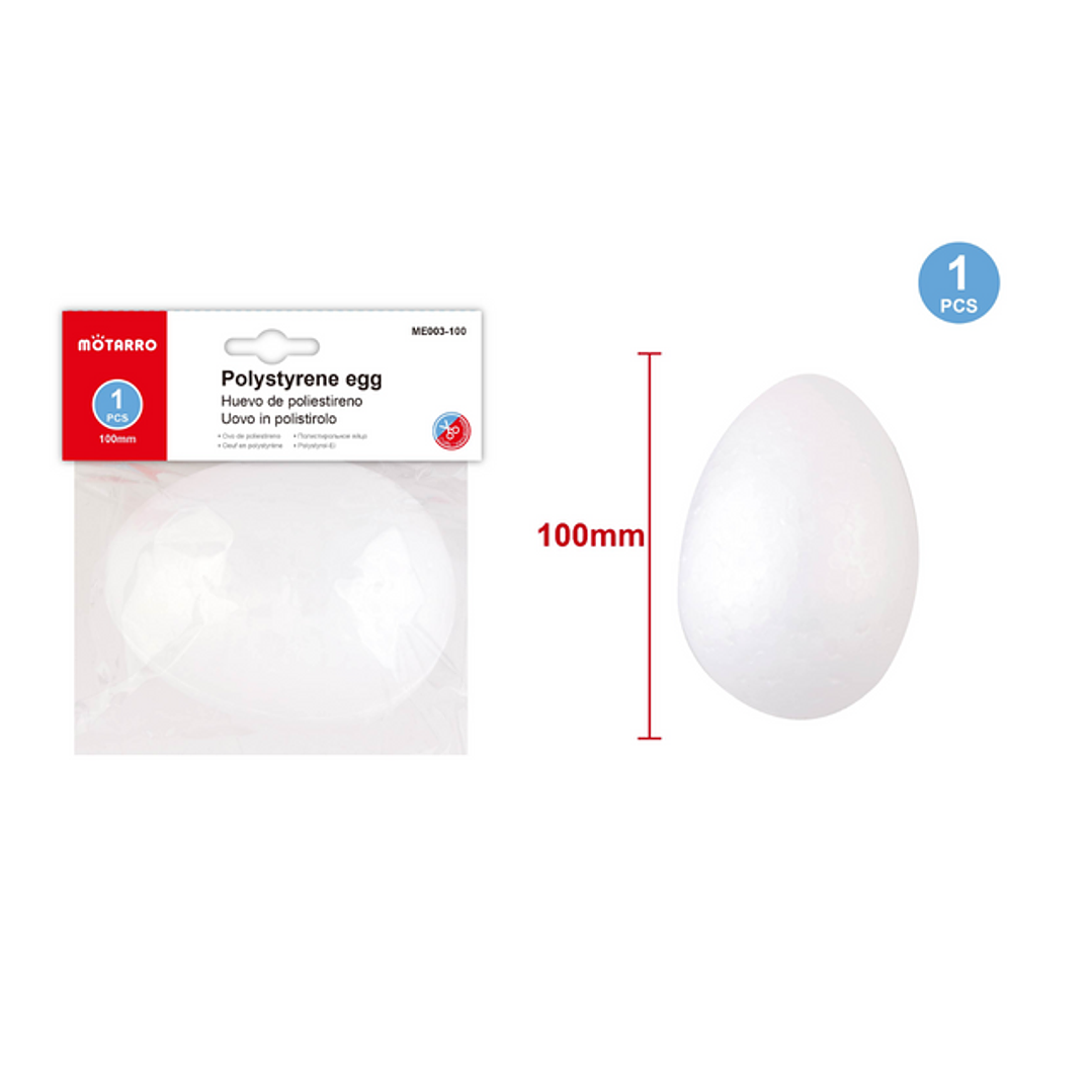 Huevo de Poliestireno 100 mm 1