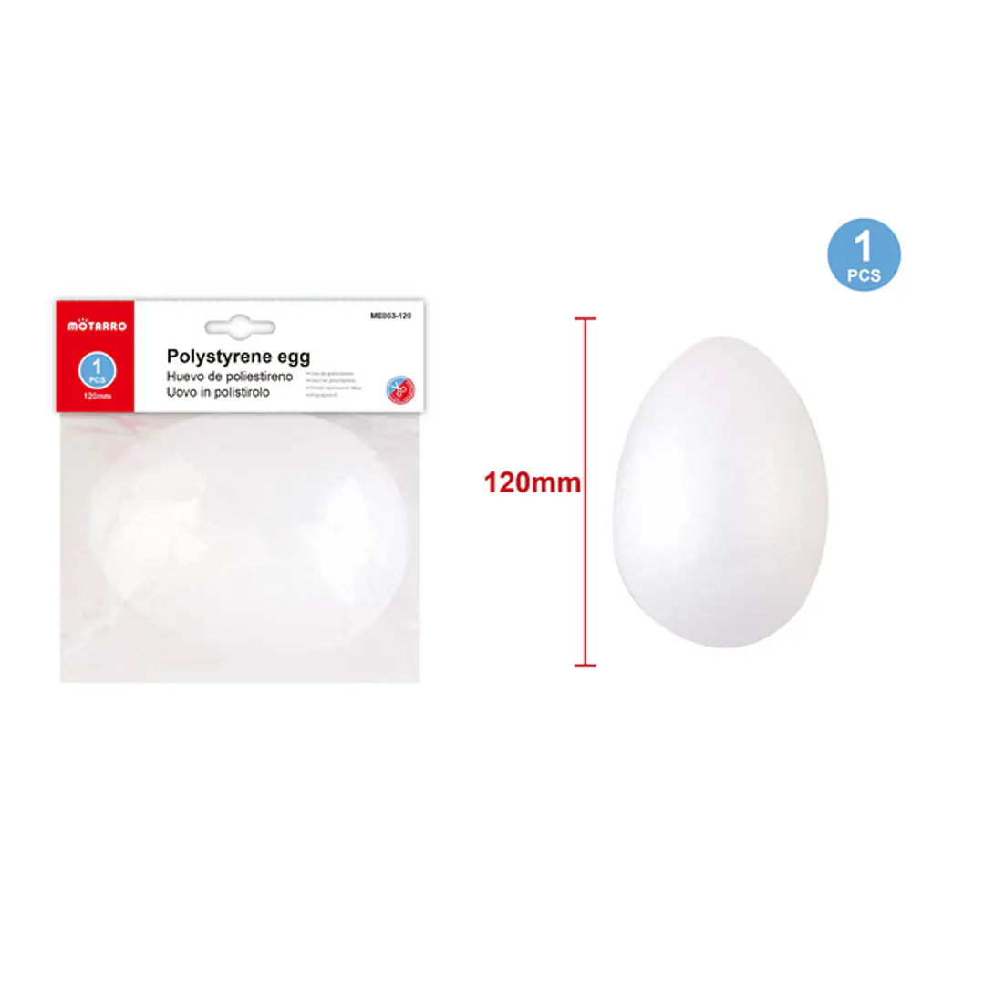 Huevo de Plumavit 120 mm 1