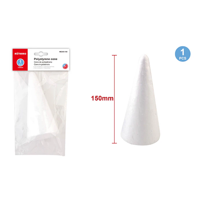 Cono de Plumavit 150 mm 1 pc 1