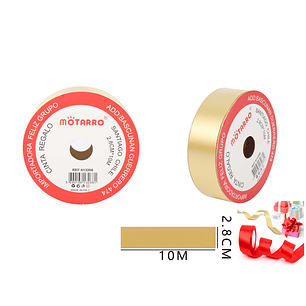 Cinta Regalo Dorado 2.8Cmx10M