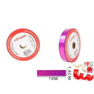 Cinta Regalo Fucsia Glitter 1.6Cm*10M