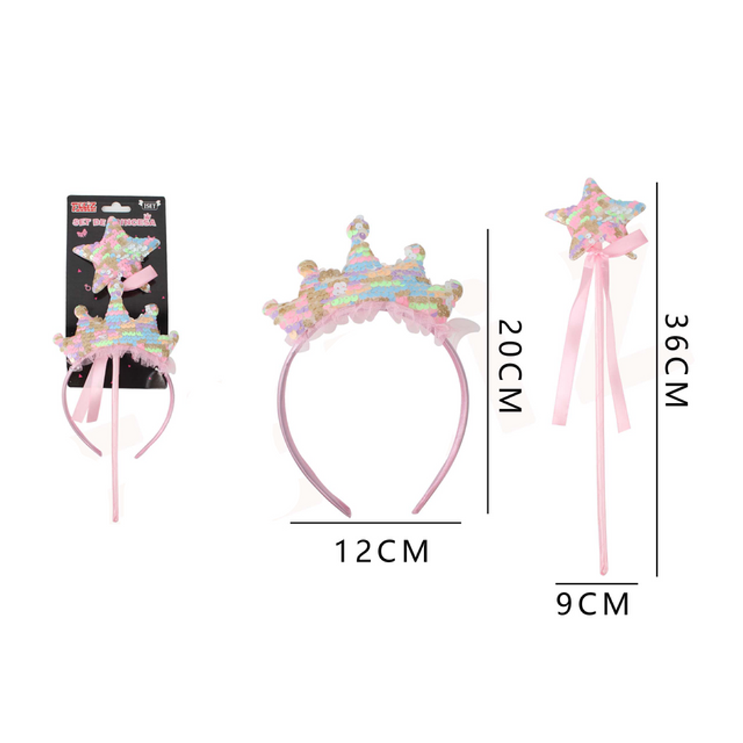 Set De Princesa Corona + Varita 1
