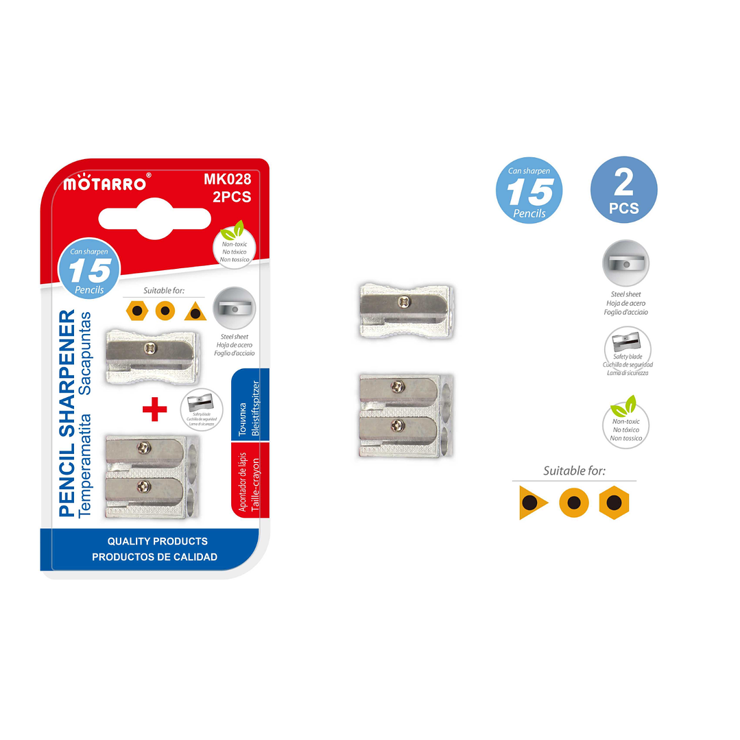 Set Sacapuntas Metálicos 2pcs 1