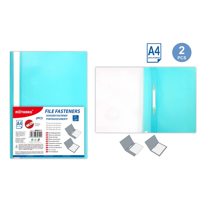 Carpeta Con Fastener Celeste A4 1