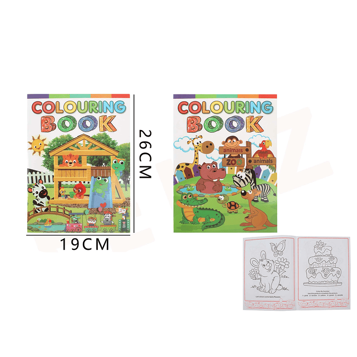 Libros Para Pintar Animals Zoo 1