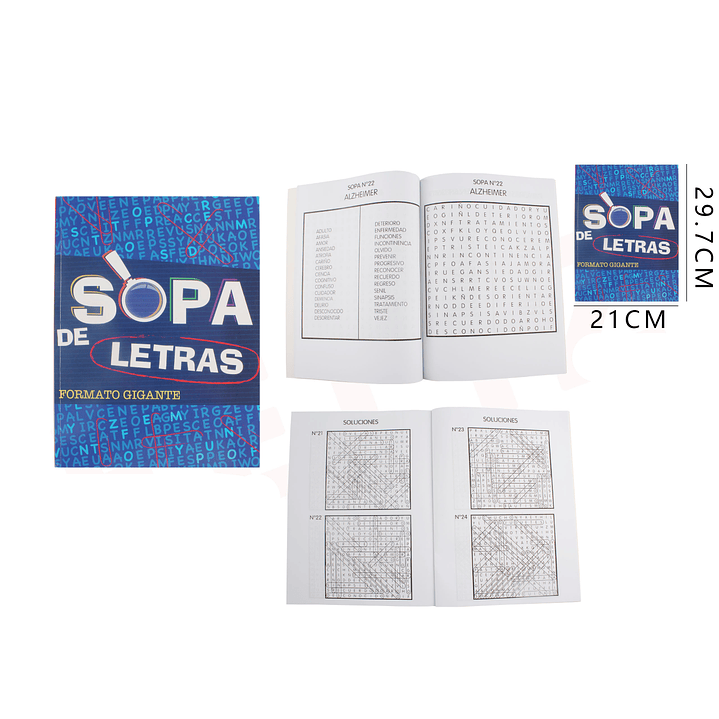 Sopa De Letras Formato Gigante 21X297 Cm 1