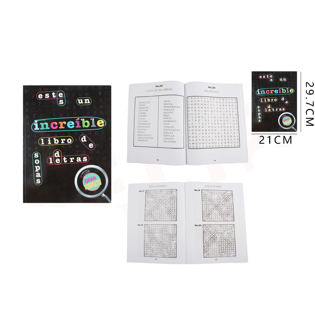 Sopa De Letras Increible 21X297 Cm 1