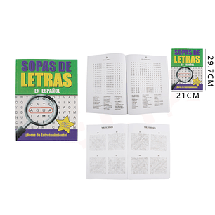 Sopa De Letras En Espanol 21X297 Cm