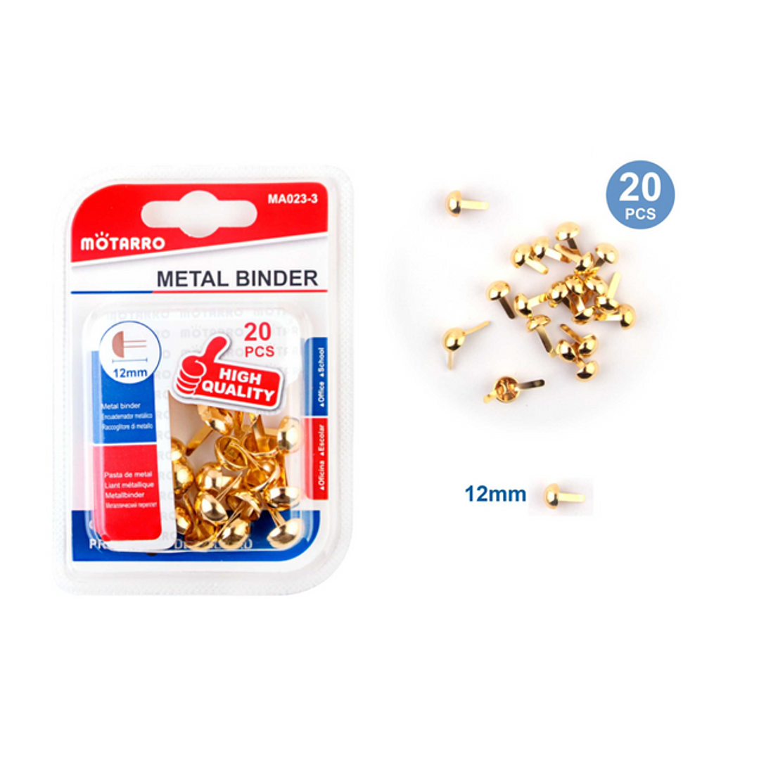 Chinche Mariposa Dorado 12 mm 20 pcs 1