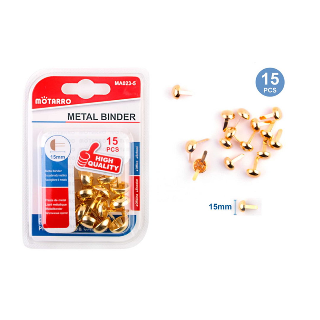 Chinche Mariposa Dorado 15 mm 15 pcs 1