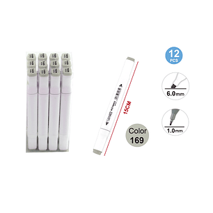 Marcador Doble Punta Verde Menta 1/6mm