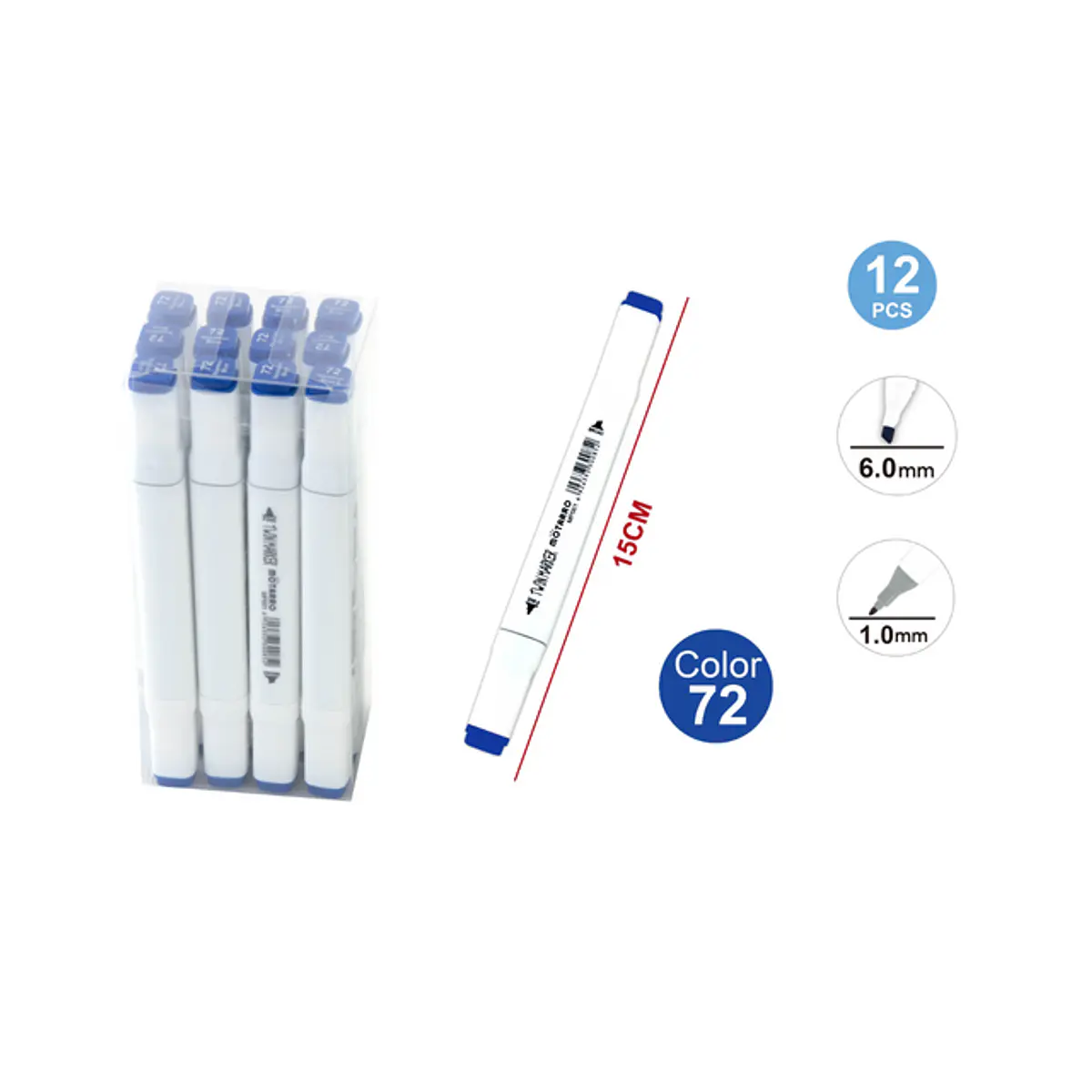 Alpino 12 Rotuladores Maxi De Colores | Rotuladores De Punta